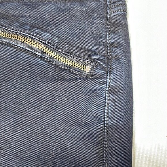Rag & Bone Jeans Skinny Zipper Denim Wax Black Size 25 - Picture 6 of 11